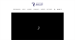 Desktop Screenshot of cballet.org